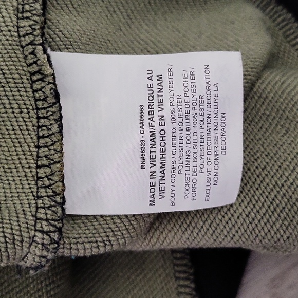 Nike Mens XL Dri Fit Pullover Hoodie Black Green‎ Camo Stripe Army Sweatshirt - Picture 4 of 8